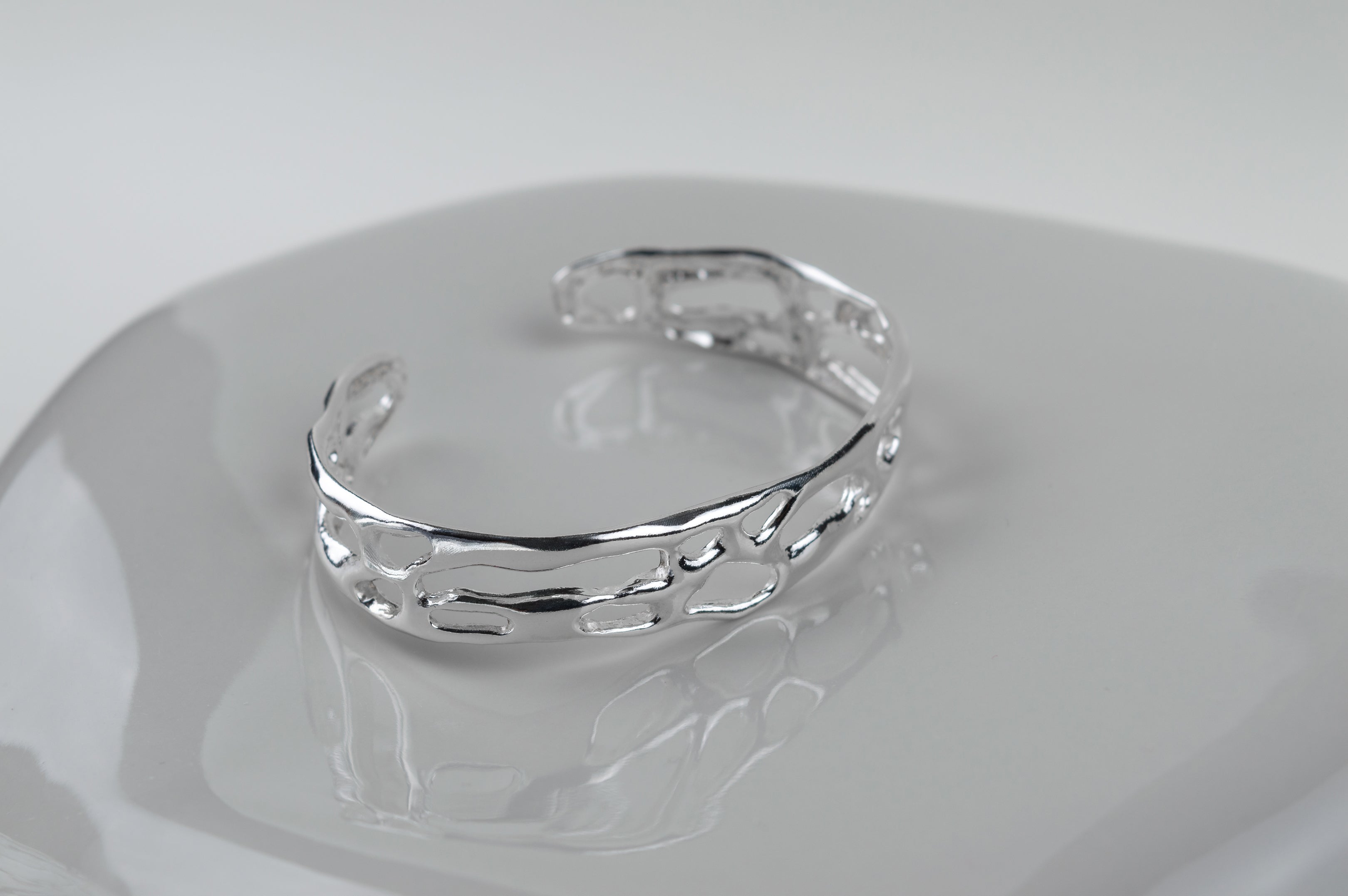 Ren Jewelry - Handcrafted silver 925 - Melt Cuff Bracelet