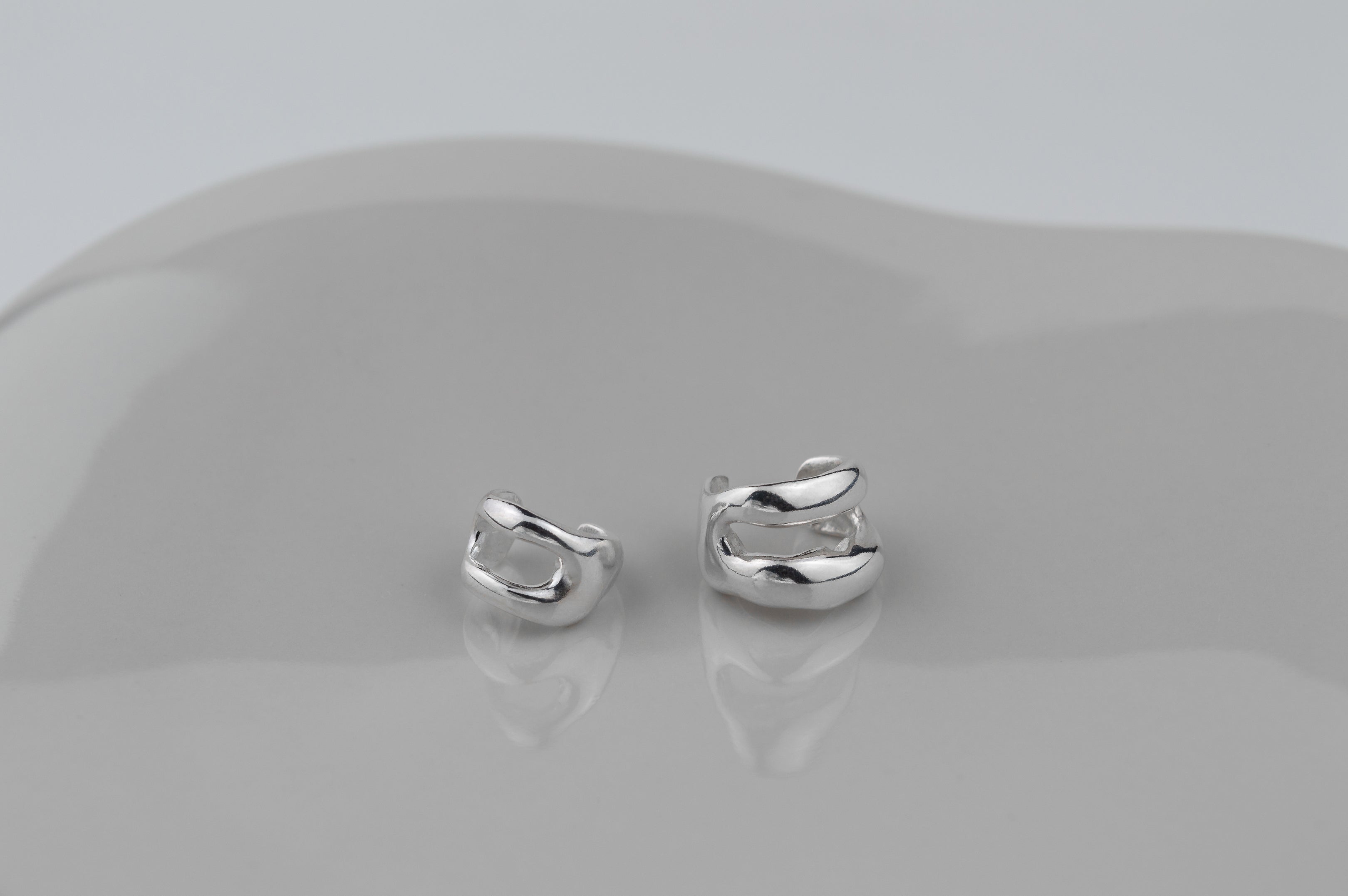 Ren Jewelry - Handcrafted Silver 925 - Melt Collection - Melt Ear Cuffs