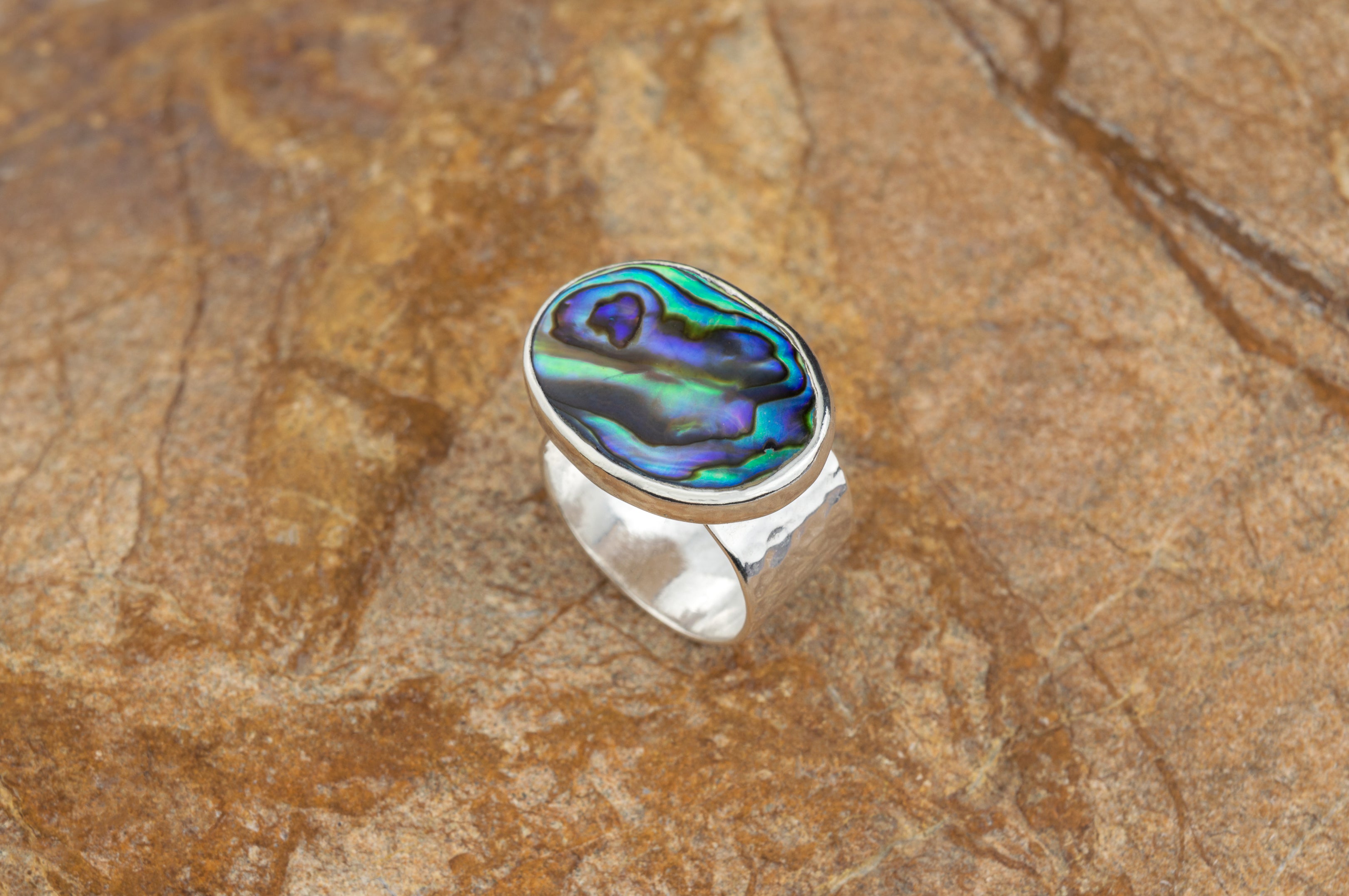 Ren Jewelry - Handcrafted silver 925 - Abalone Ring II