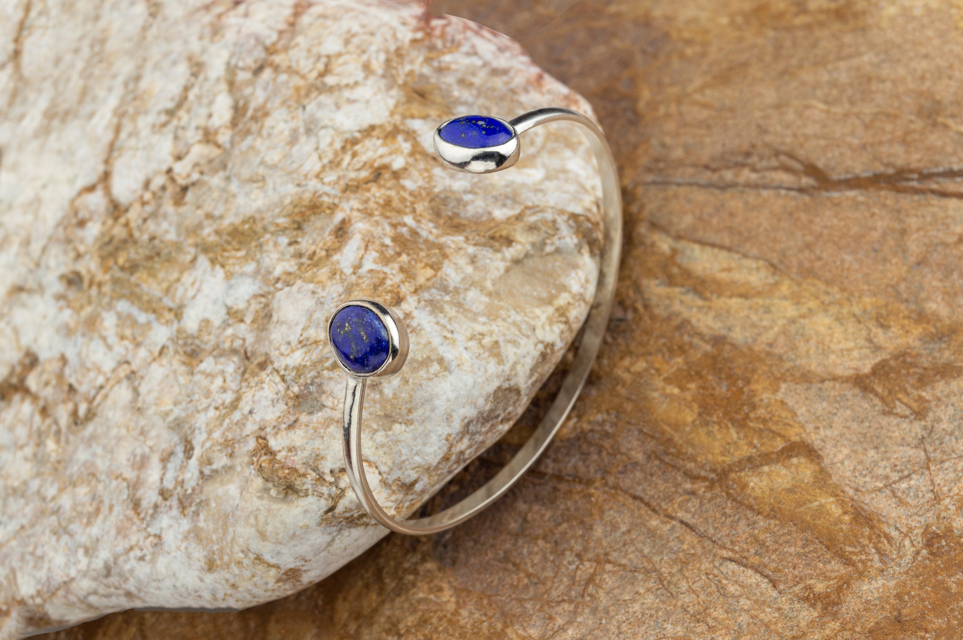 Ren Jewelry - Handcrafted silver 925 - Lapis Lazuli Cuff Bracelet